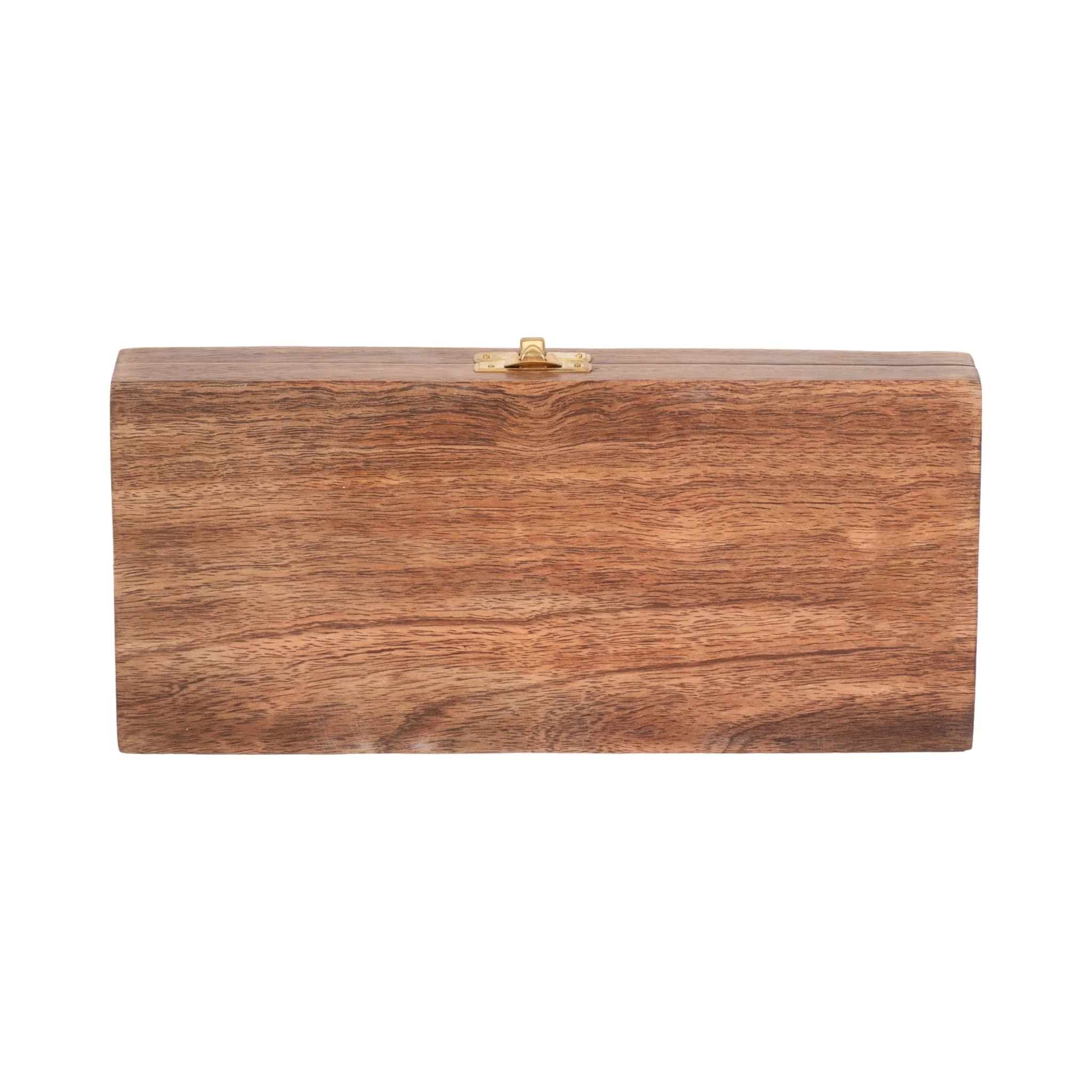 Wood, 9x4 Table Game Box, Brown - Image 8