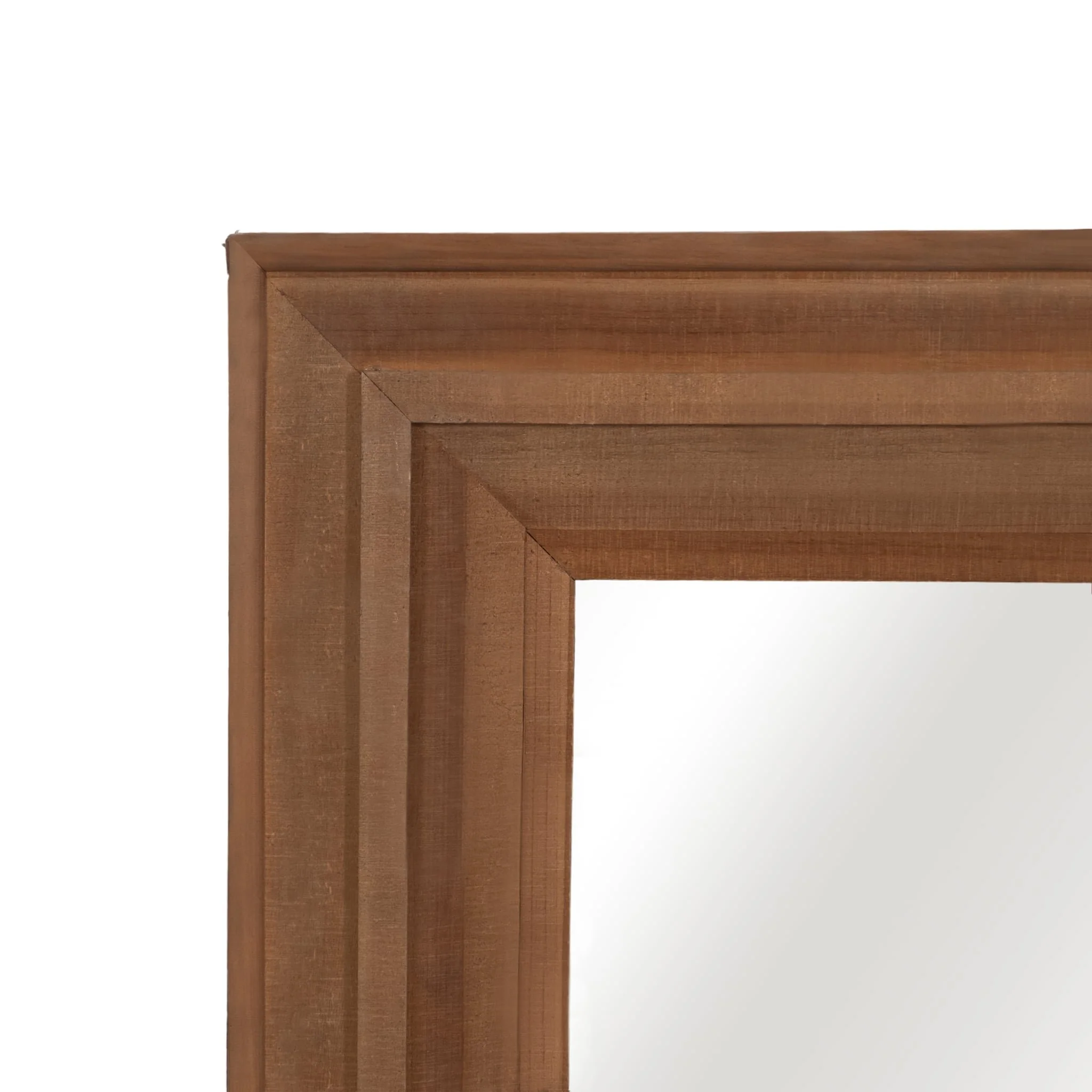 Wood Frame 24 X 36" Wall Mirror, Brown Wb - Image 4