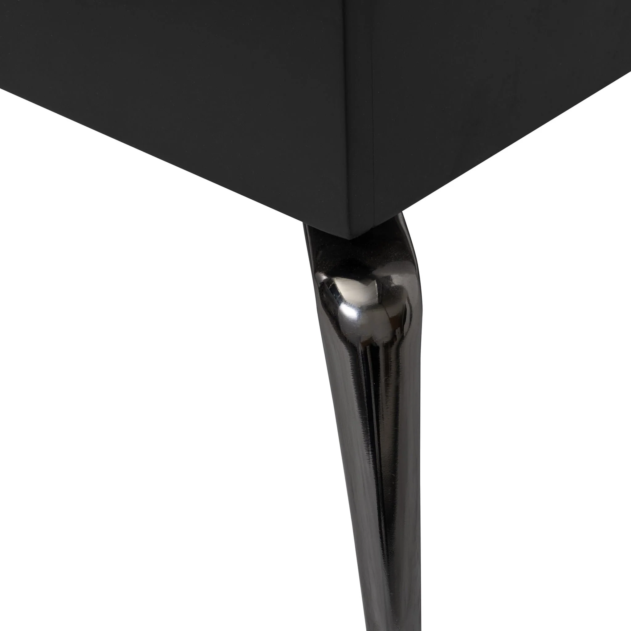 Wood/glass, 47x16" Coffee Table, Blk, Kd - Image 4