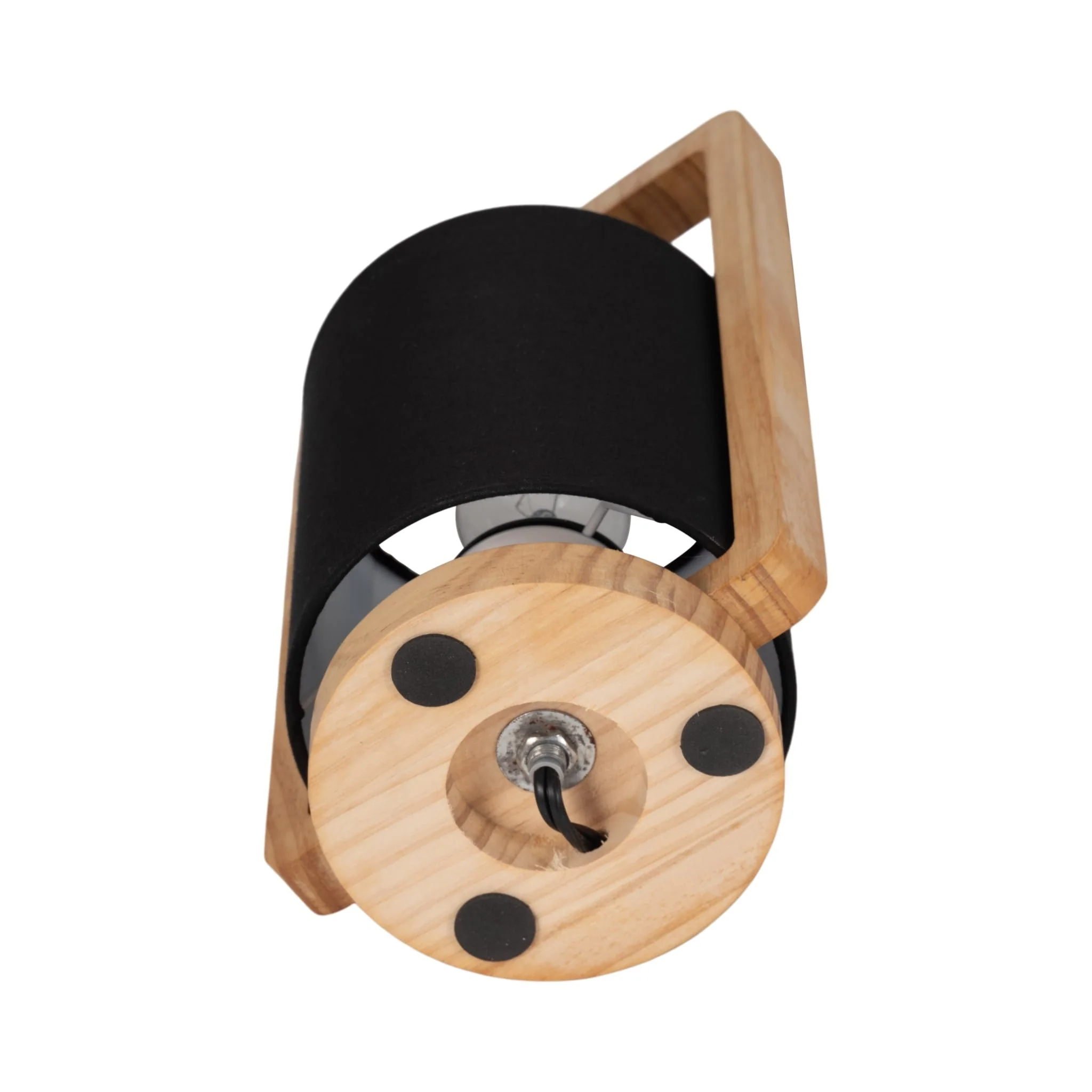 Wood,s/2,11"h, Cylndr Tbl Lmps,nature Wood/blk - Image 7