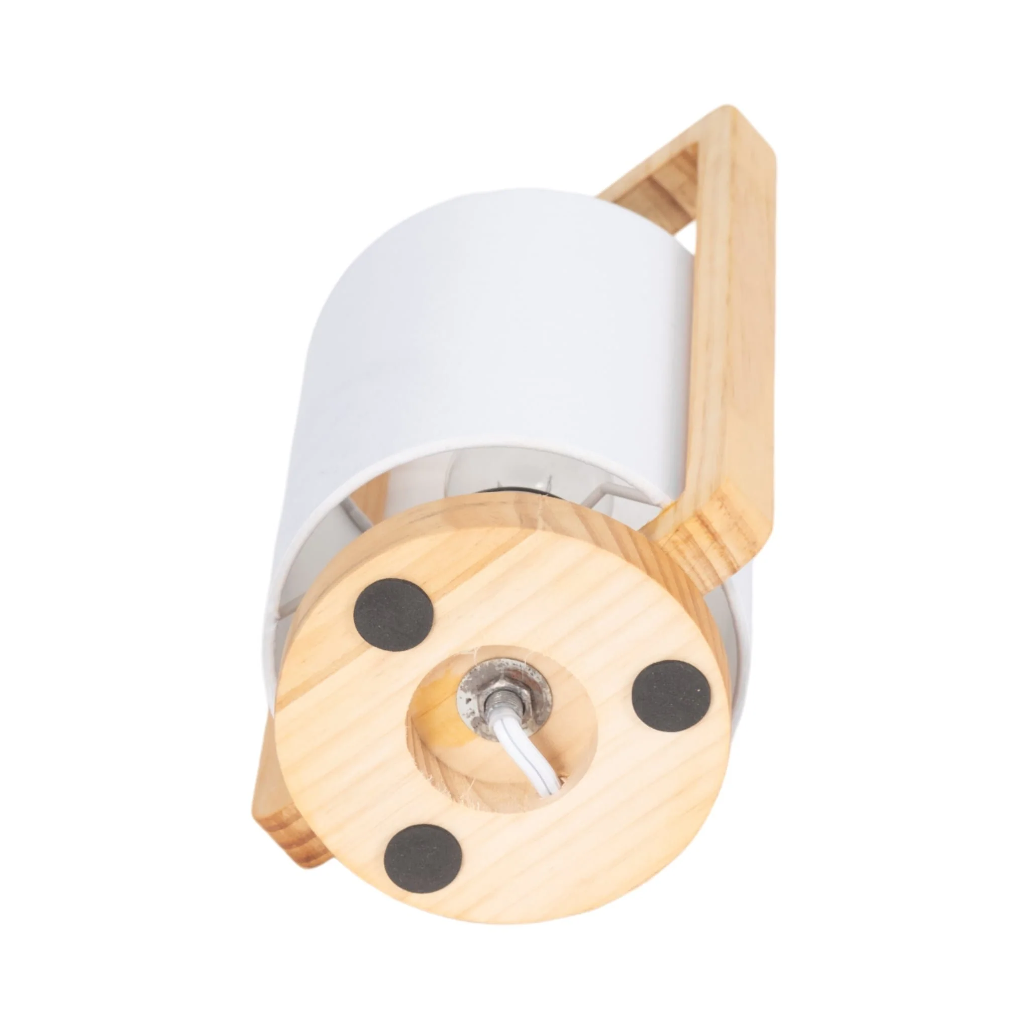 Wood,s/2,11"h, Cylndr Tbl Lmps,nature Wood/wht - Image 7