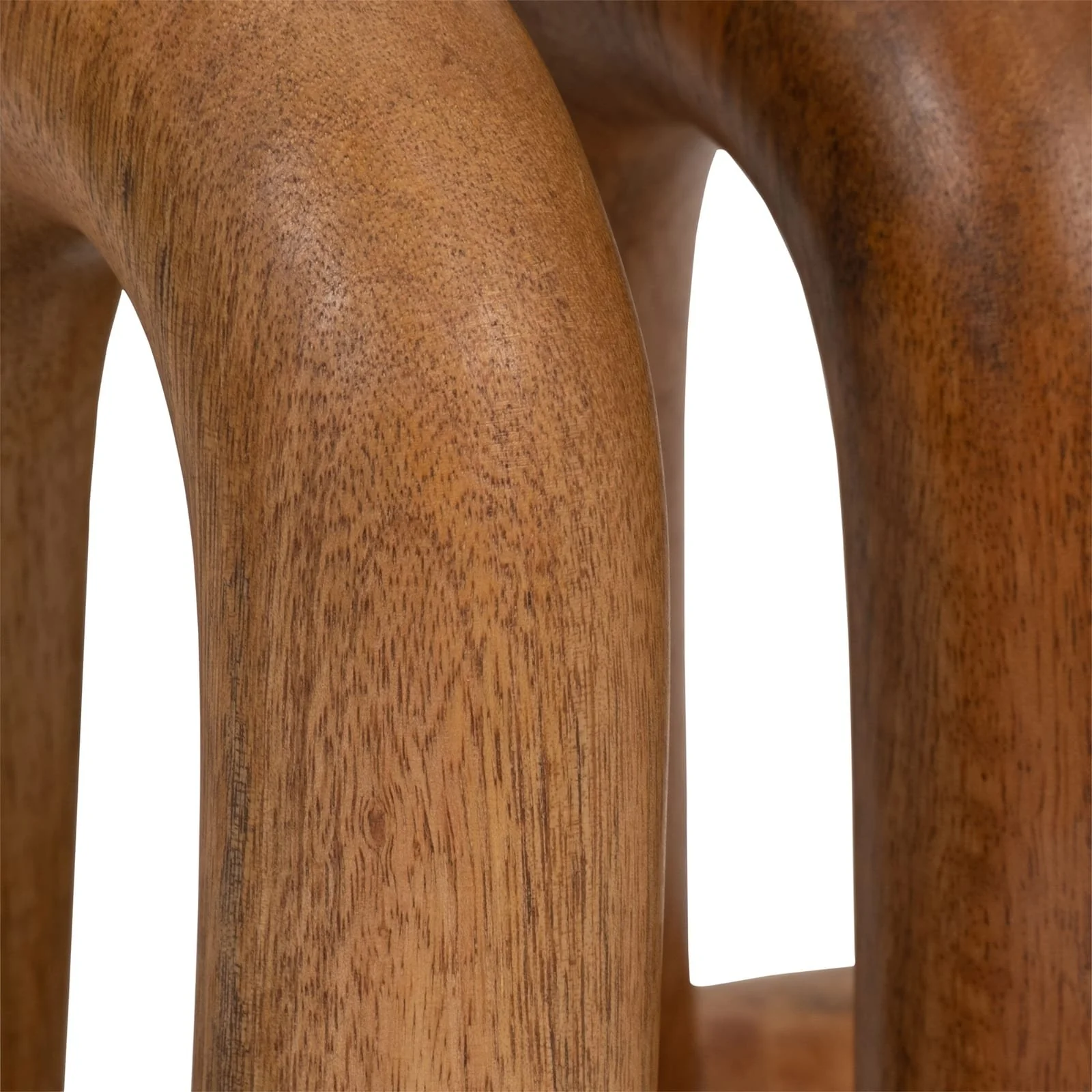 Wood, S/2 7" Loopy Bookends, Brown - Image 4