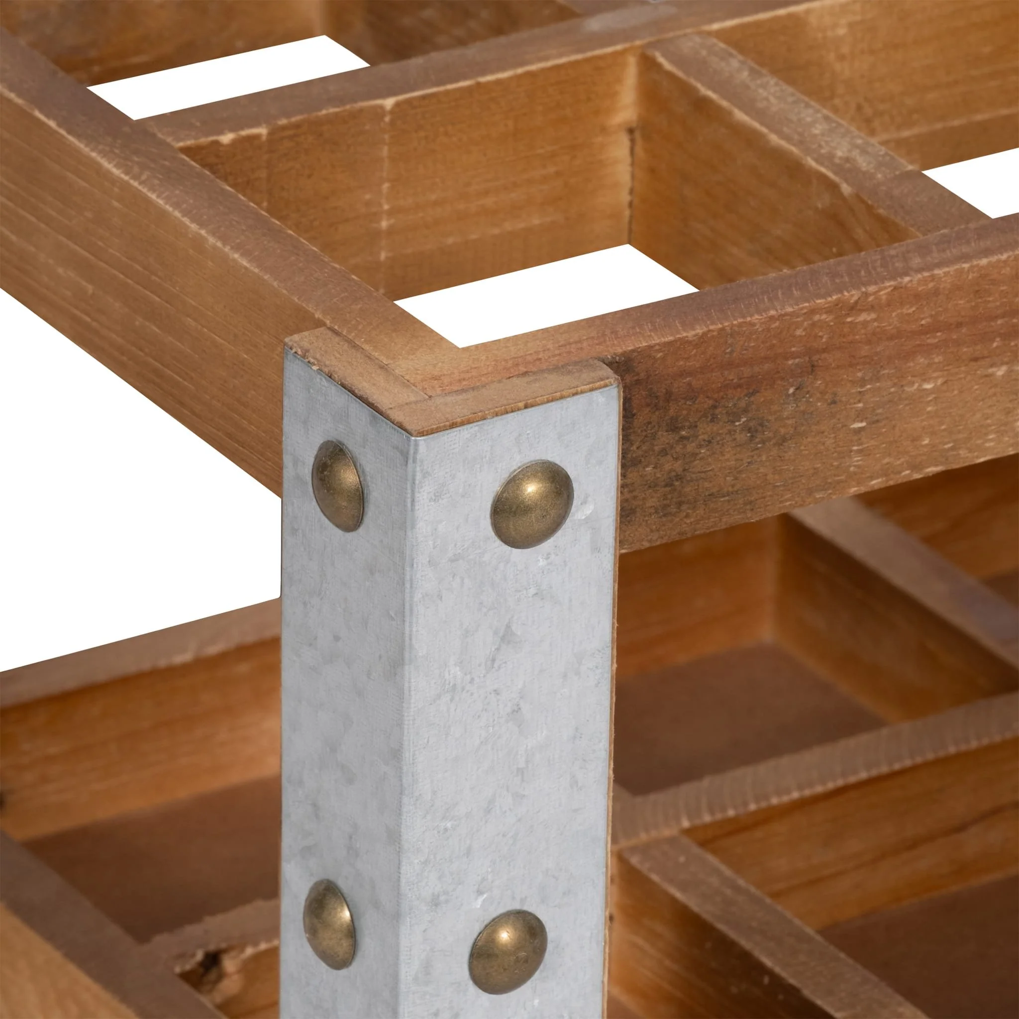 Wooden 8-bottle Wine Rack, Brown - Image 5