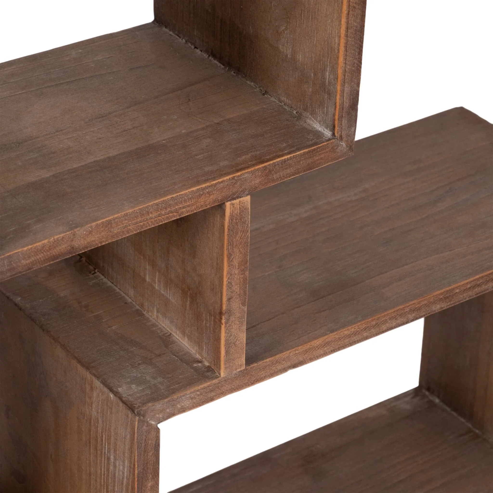 Wooden Multi-tier Wall Shelf, Brown - Image 6