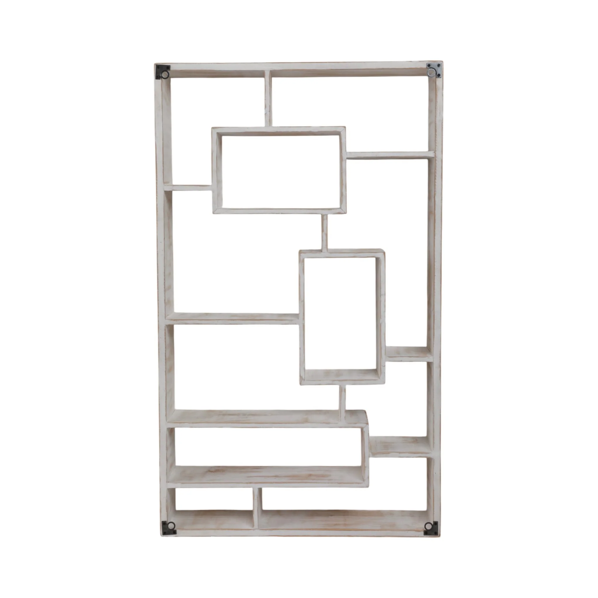 Wooden Multi-tier Wall Shelf, Whitewash - Image 7