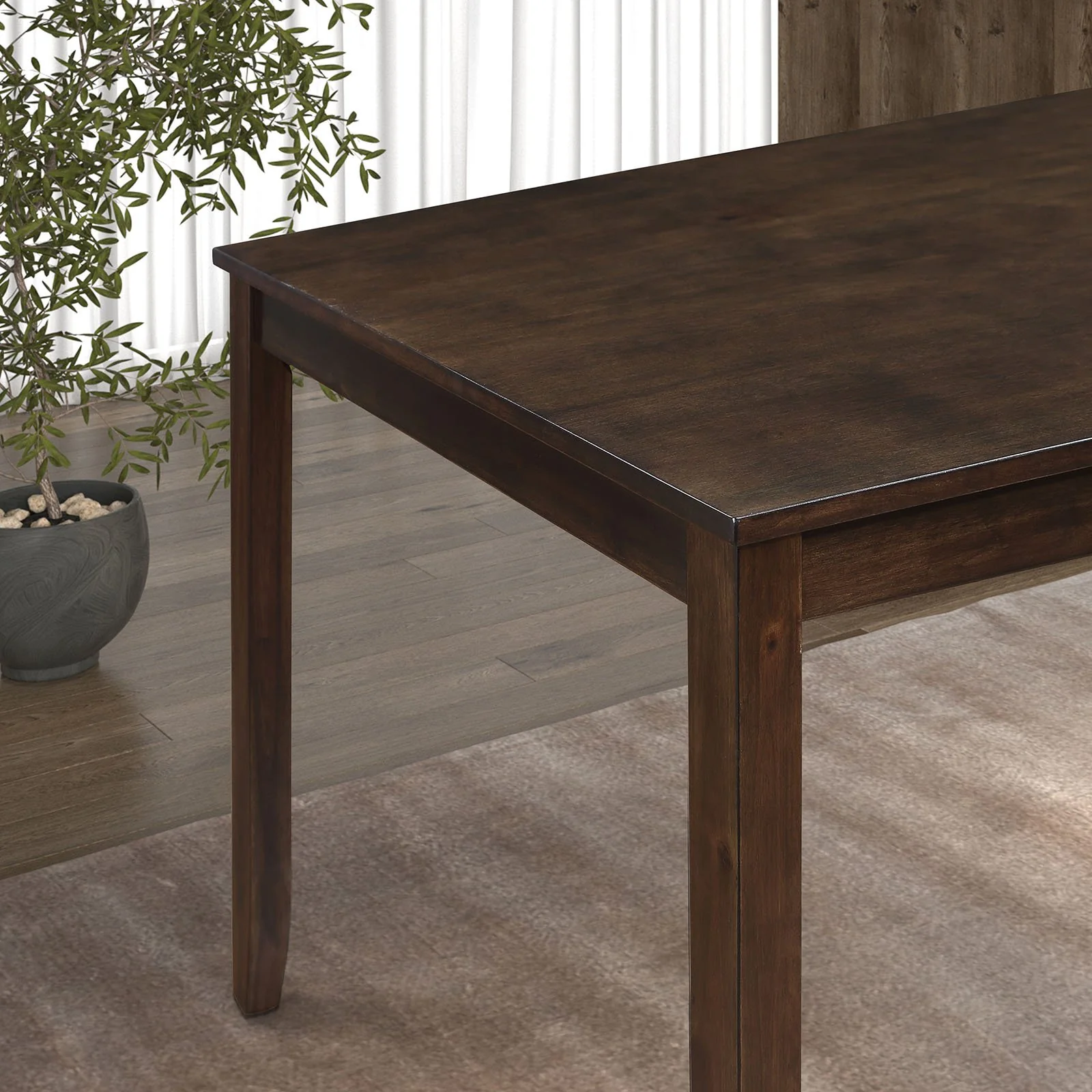Yamhill 5 Pc. Dining Table Set, Dark Cherry - Image 2