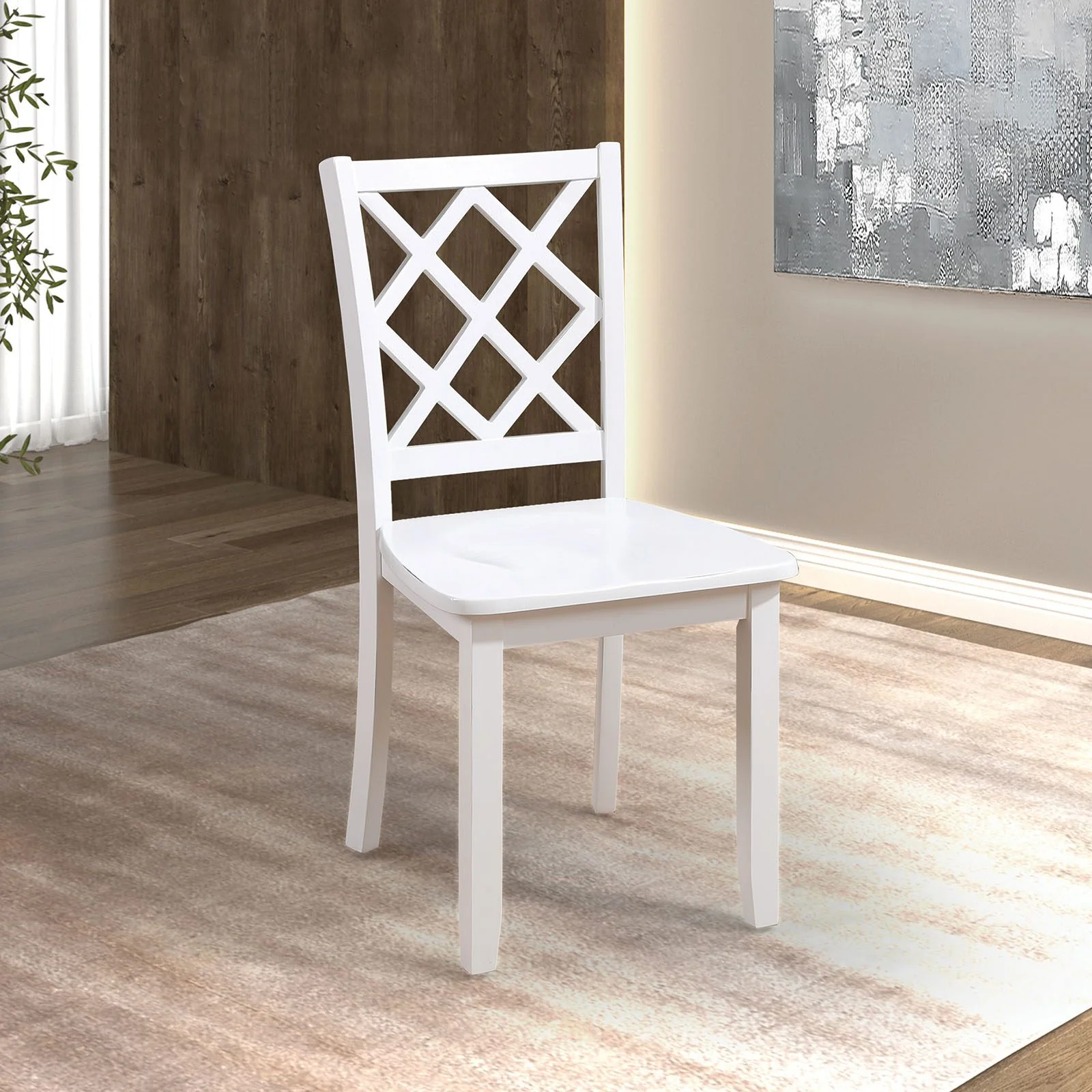 Yamhill 5 Pc. Dining Table Set, White - Image 2