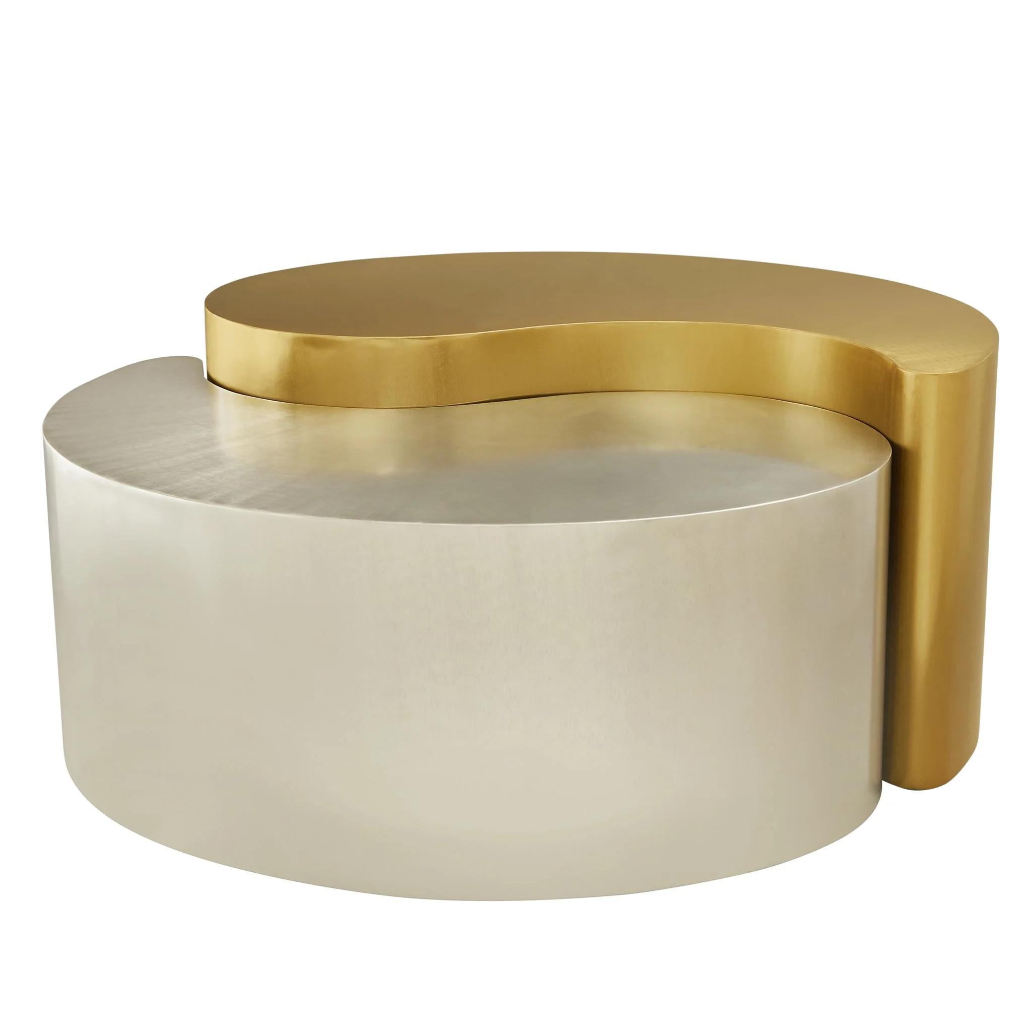 Ying Yang  Coffee Table in Gold & Silver - Image 3