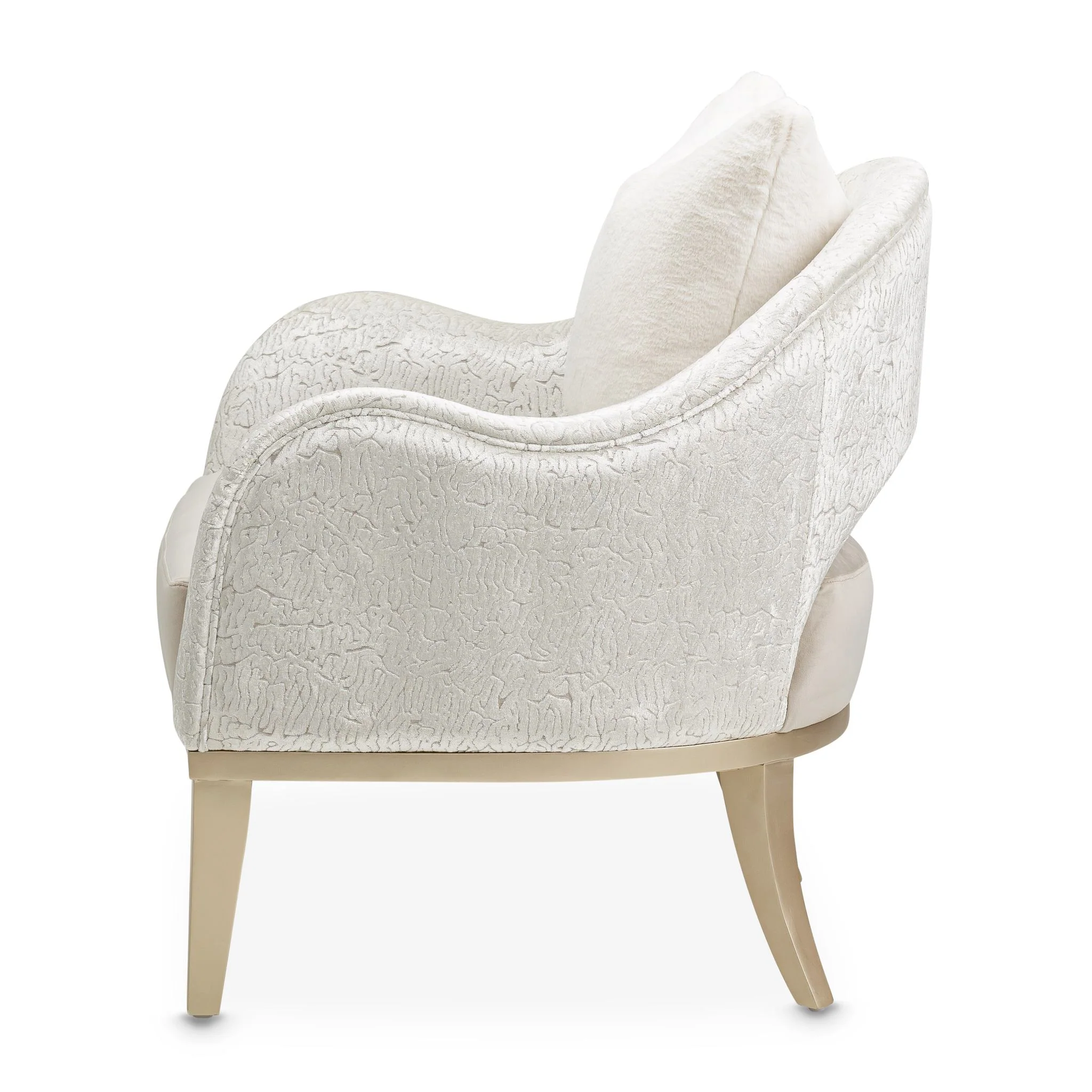 Yvette Accent Chair - Porcini/Medium Champagne - Image 7