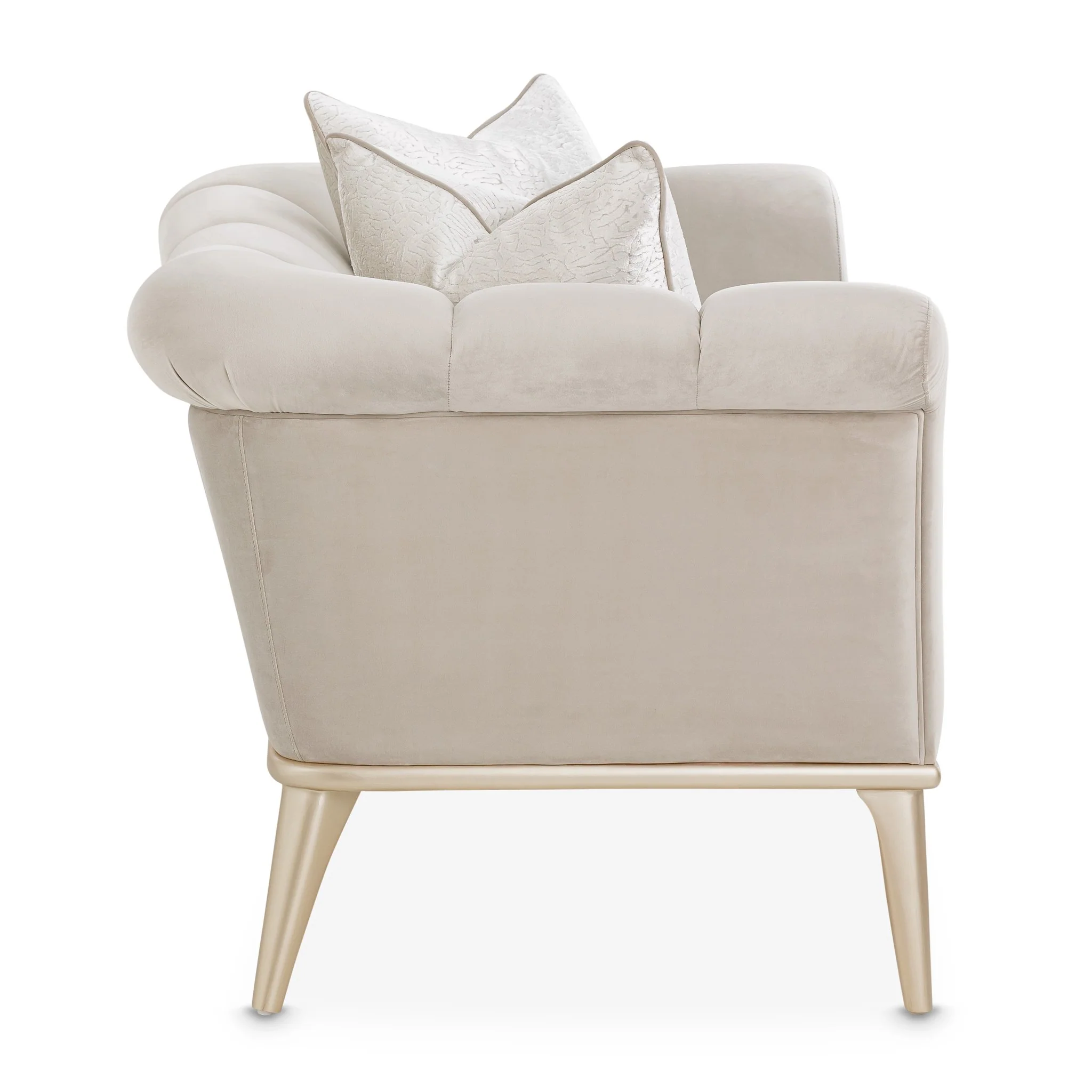 Yvette Chair and a Half - Porcini/Medium Champagne - Image 3