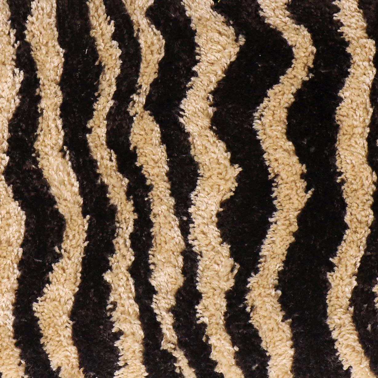 Zebra Brown Striped Tufted Bench - Image 6