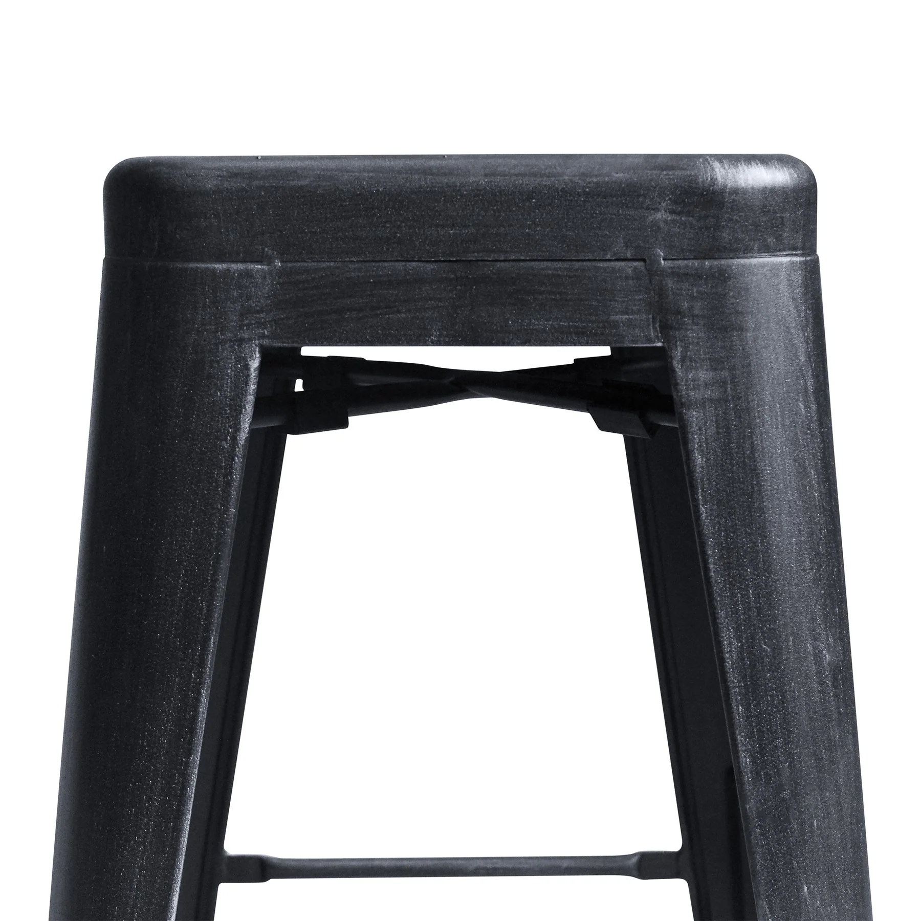 Zed Industrial 26" Counter Height Backless Barstool in Industrial Gray - Image 3