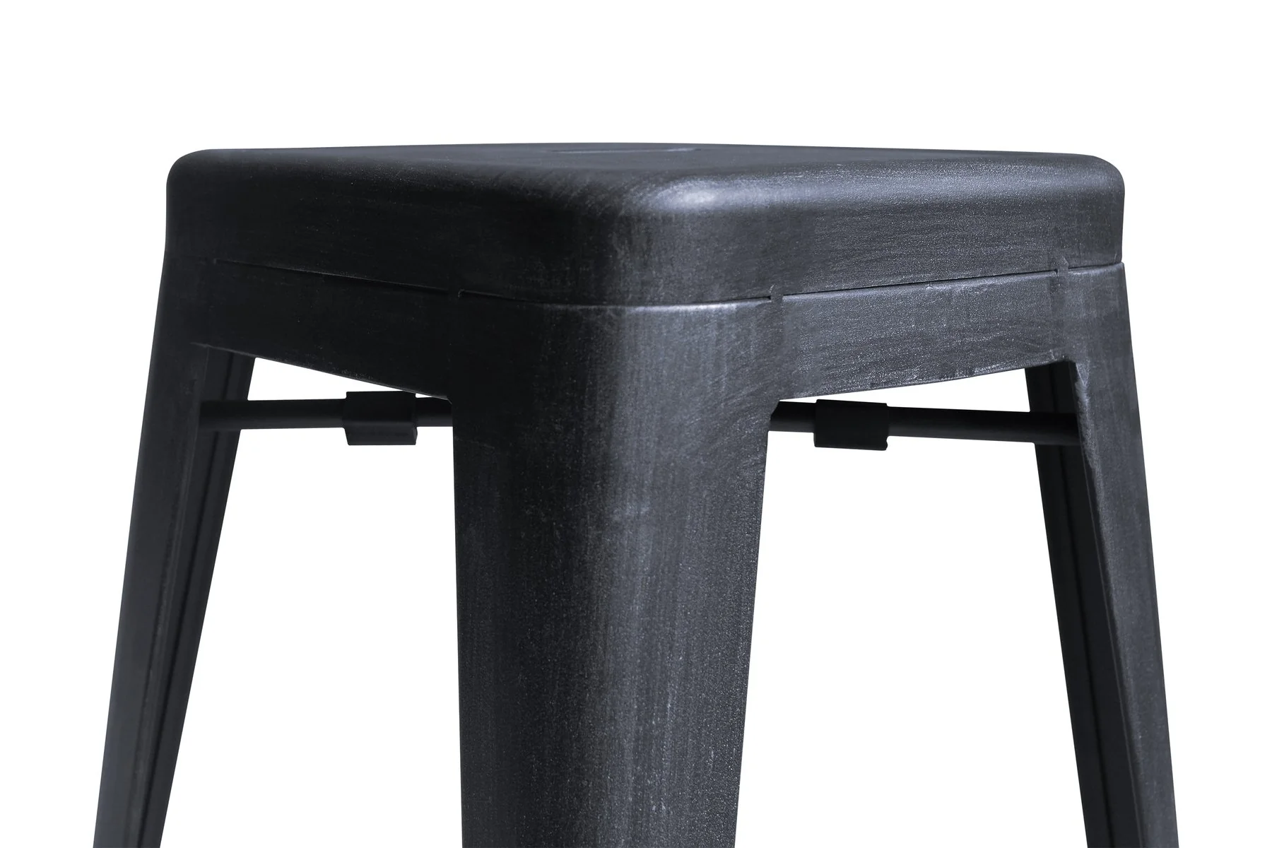 Zed Industrial 30" Bar Height Backless Barstool in Industrial Gray - Image 4