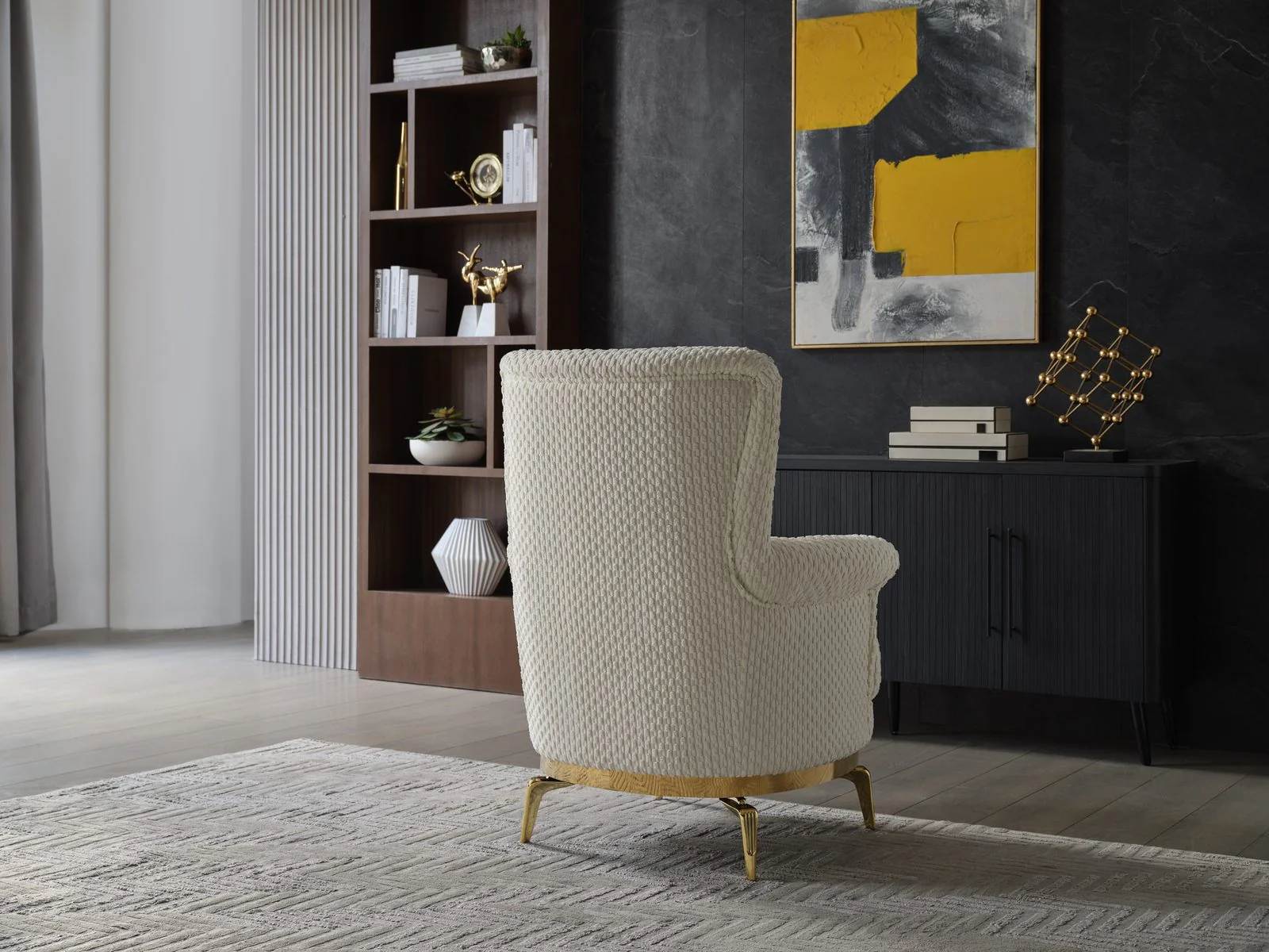 Zoe Chair Cream - Image 3