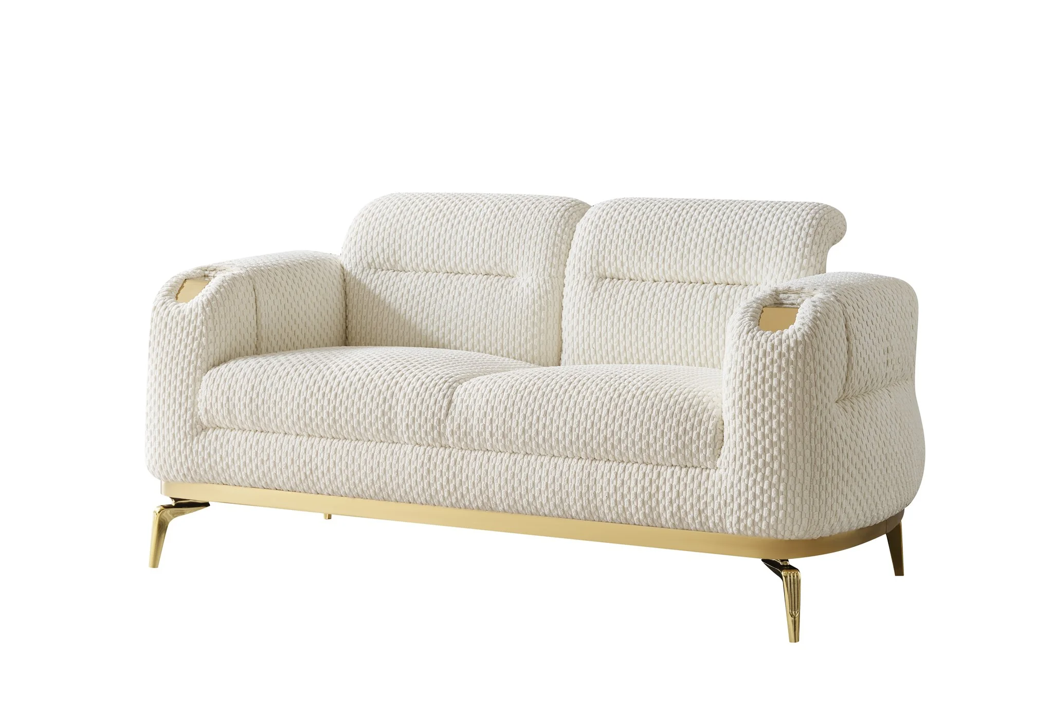Zoe Loveseat Cream - Image 6