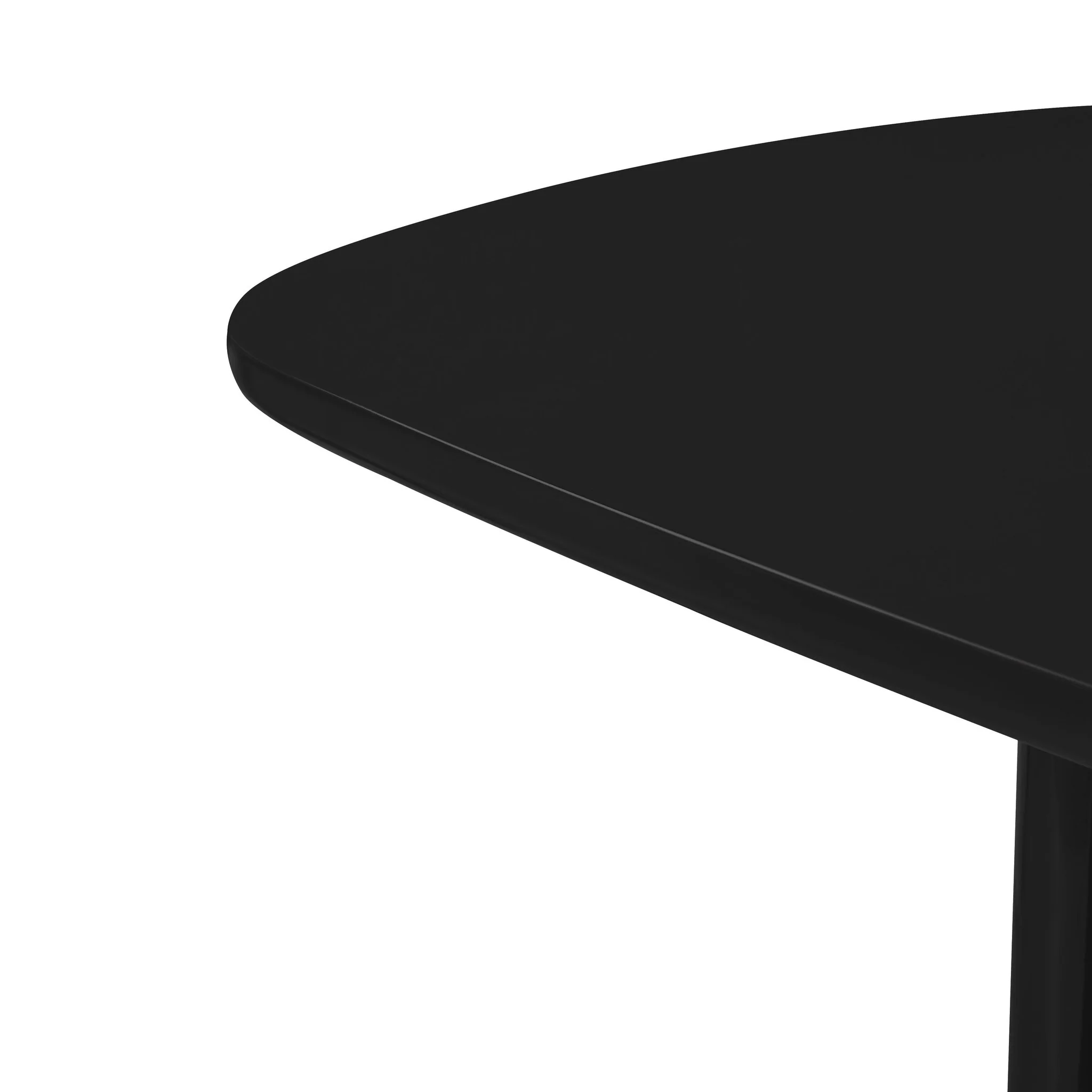 Zola Black Lacquer Oval Dining Table - Image 6