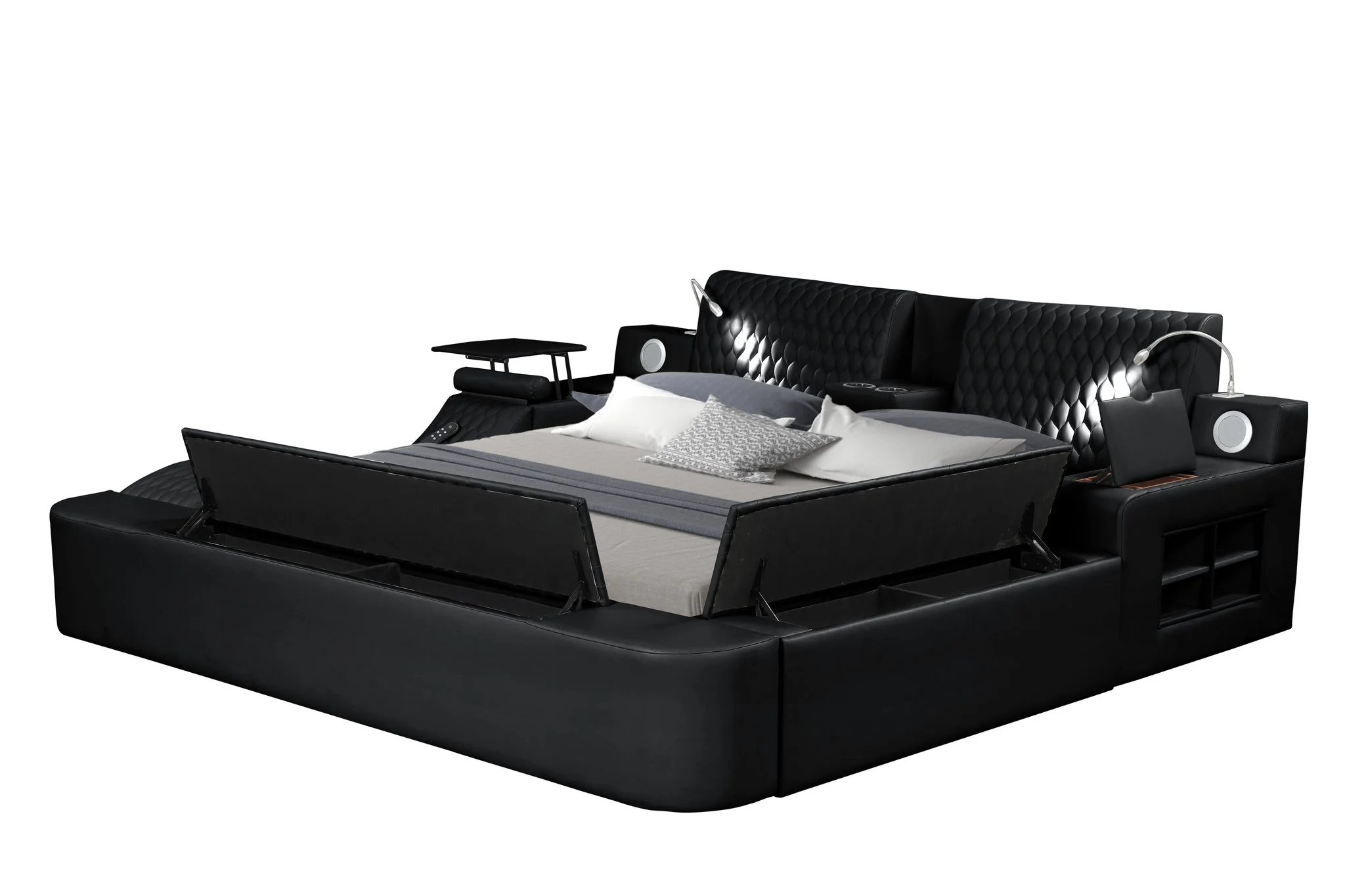 Zoya King Bed Black - Image 10