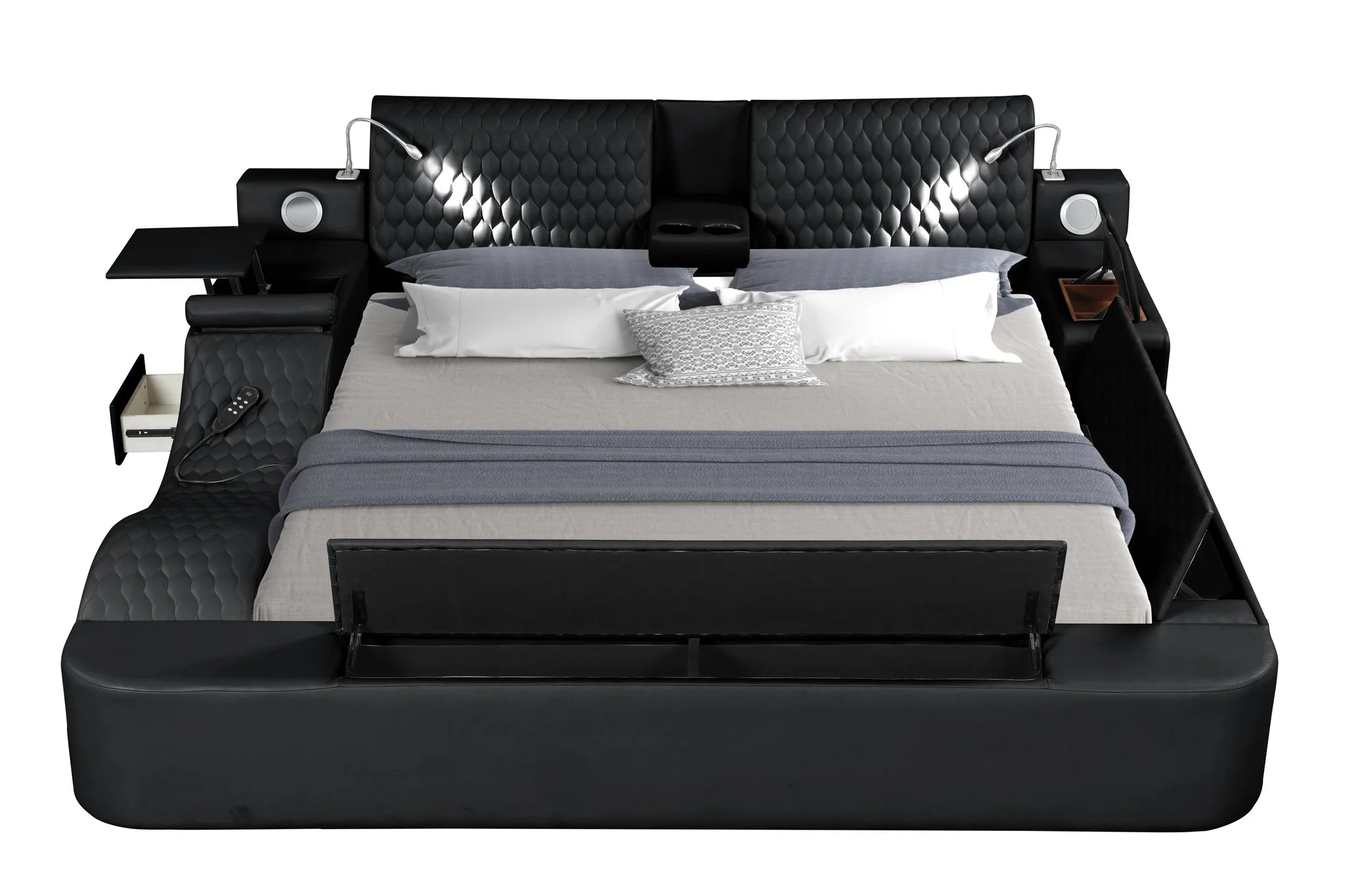 Zoya King Bed Black - Image 13