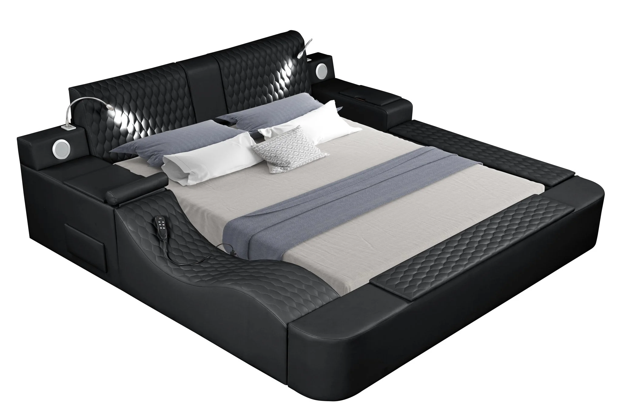Zoya King Bed Black - Image 16