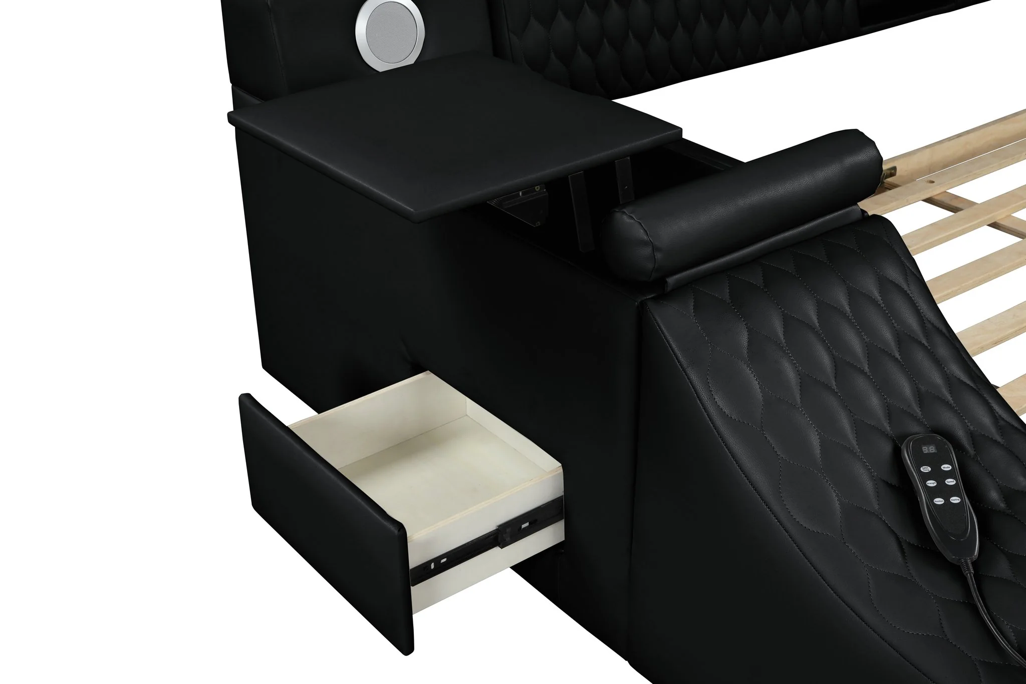 Zoya King Bed Black - Image 22