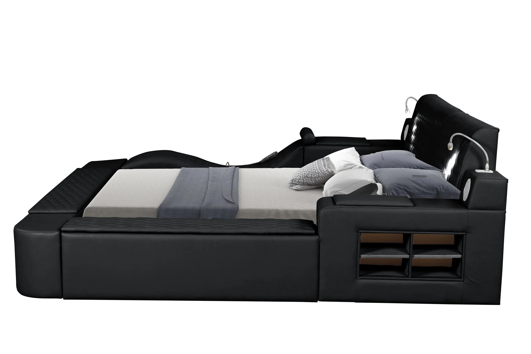 Zoya King Bed Black - Image 7