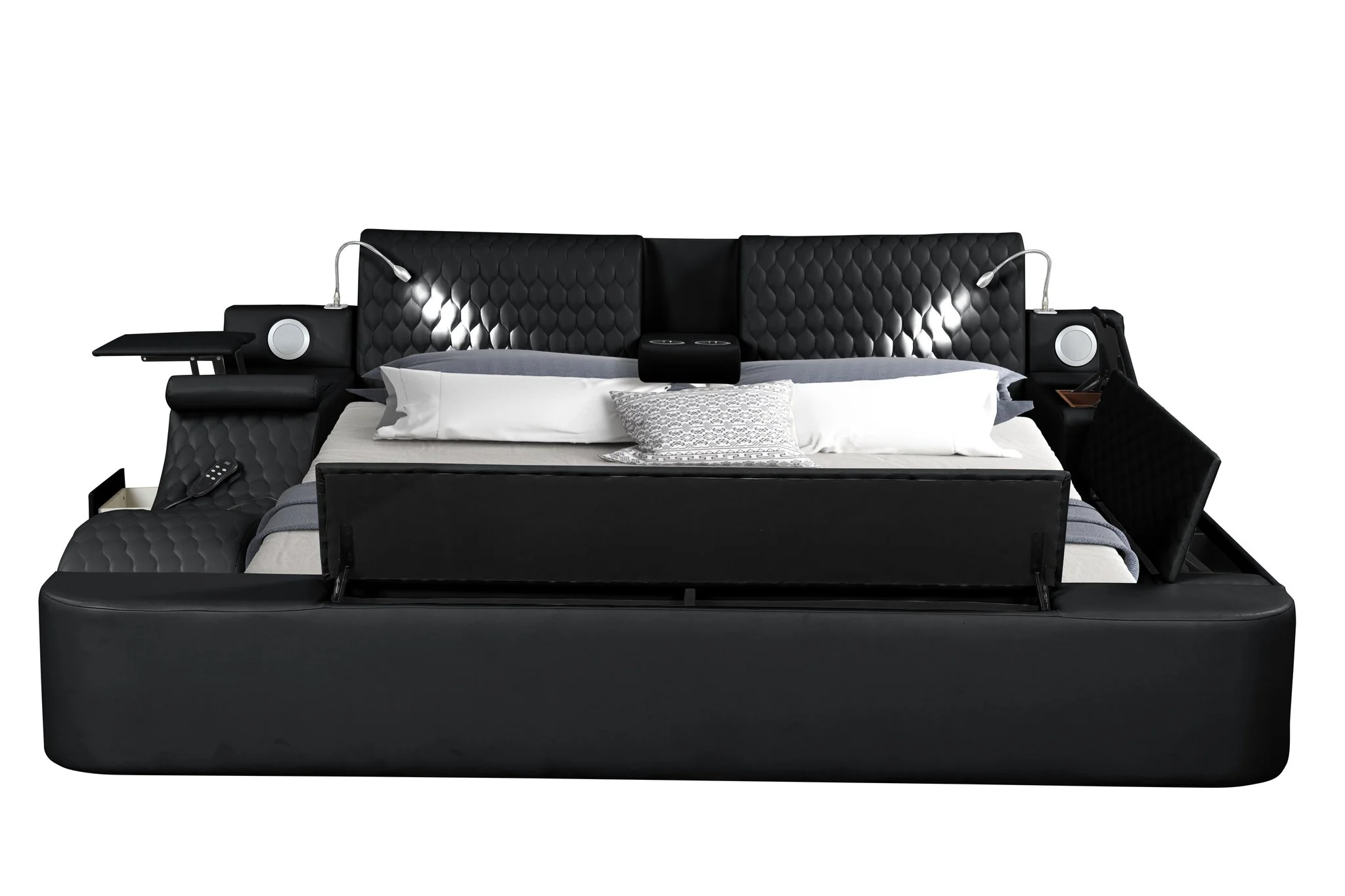 Zoya Queen Bed Black - Image 3