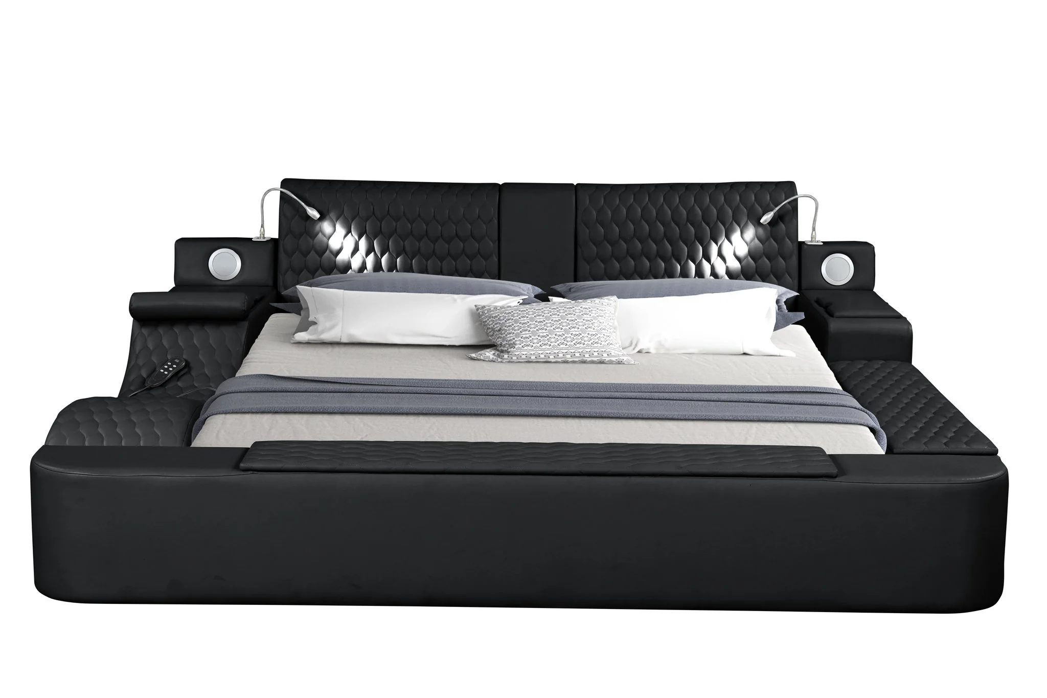 Zoya Queen Bed Black - Image 4