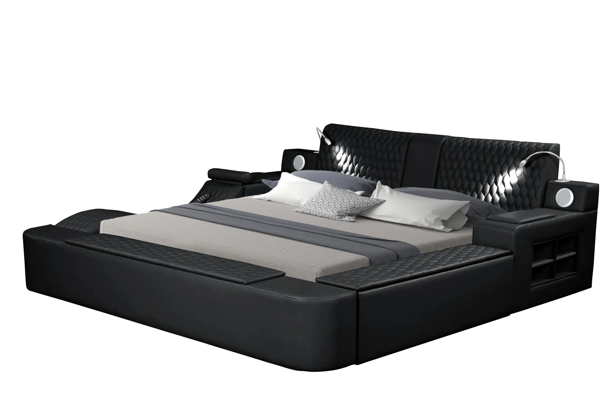Zoya Queen Bed Black - Image 9