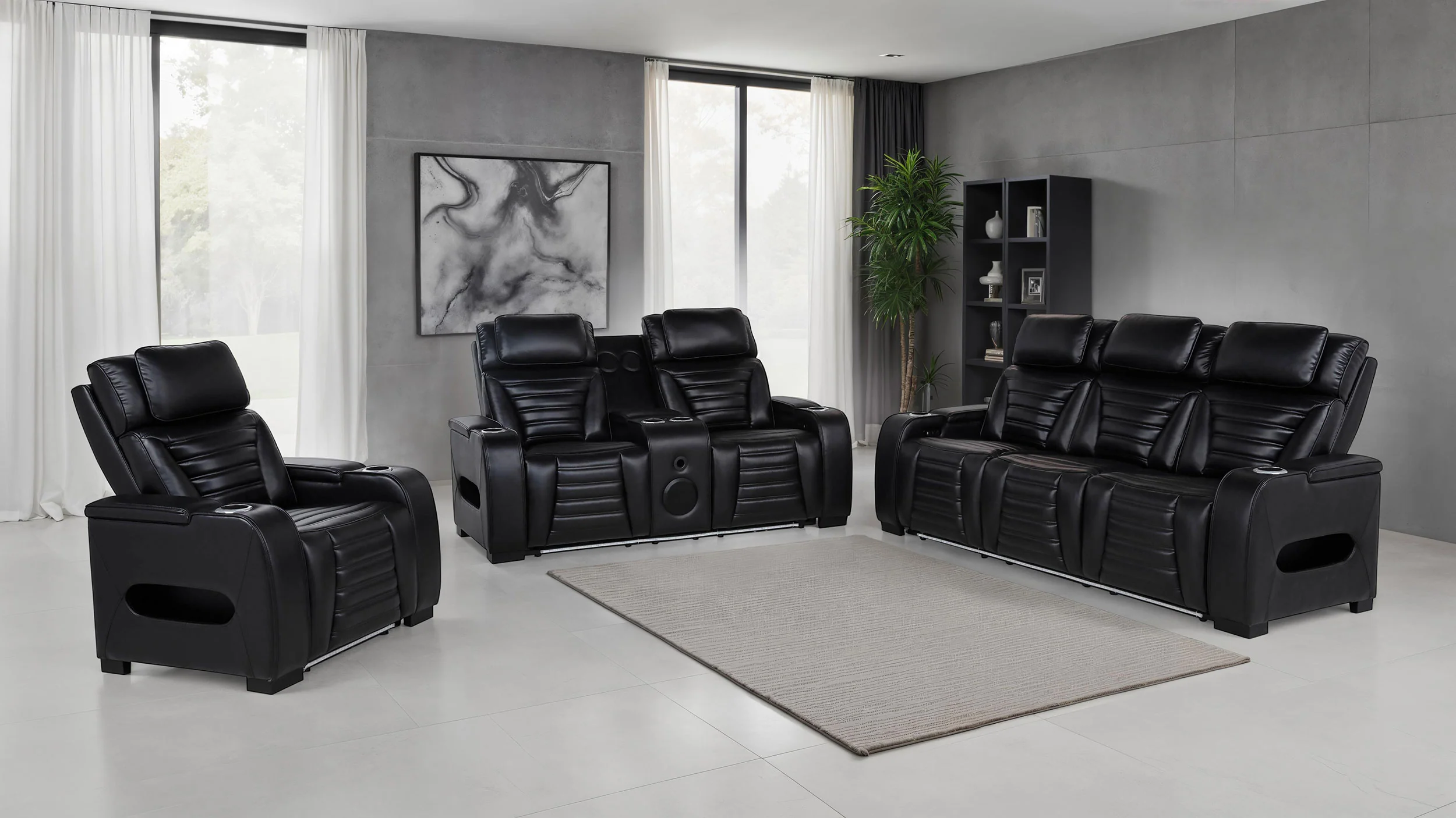 Zuma Dual Power Reclining Sofa Set - Image 21